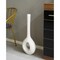 Uniquewise Tall Narrow White Fiberglass Modern Floor Hole Vase 28 Inch QI003692L.WT - alternate 2